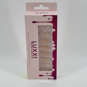 Luxxi Instant Acrylics Celestial Medium Almond Press On Nails Kit 32ct New